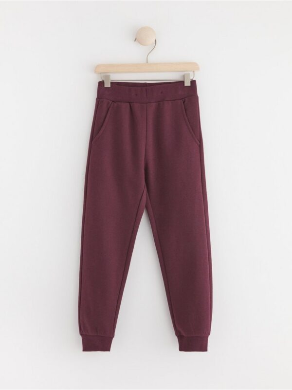 Joggers with brushed inside - 8597416-7268