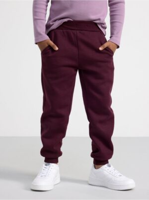 Joggers with brushed inside - 8597416-7268