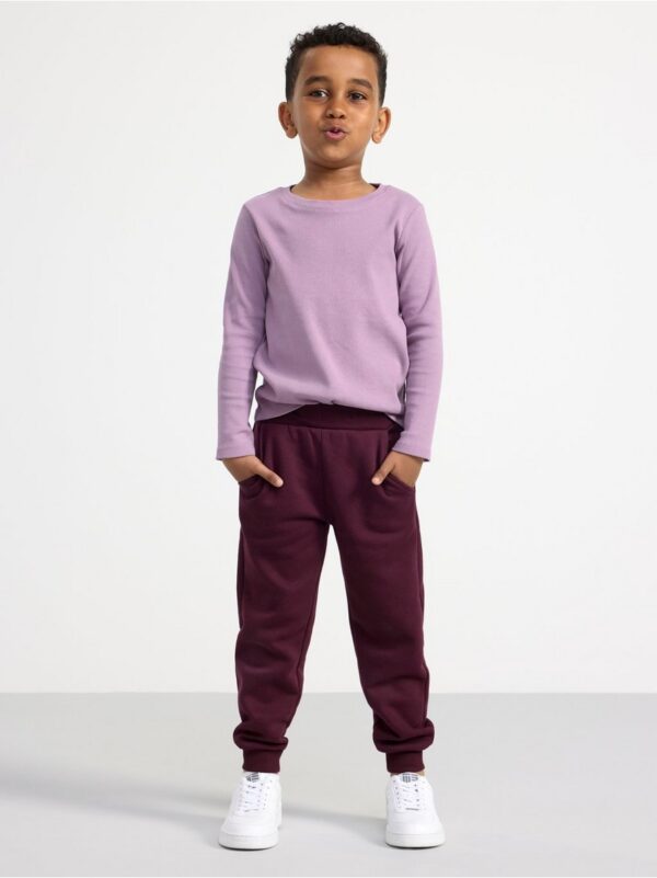 Joggers with brushed inside - 8597416-7268