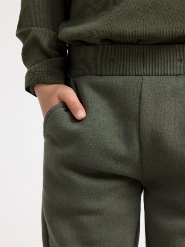 Joggers with brushed inside - 8597416-8611
