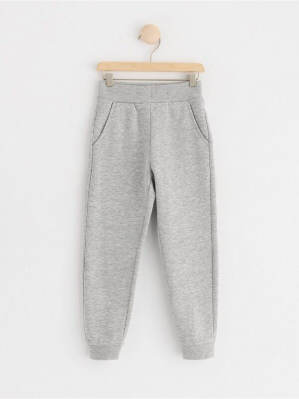 Joggers with brushed inside - 8597417-7692