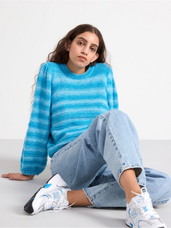 Striped knitted jumper - 8599435-9616