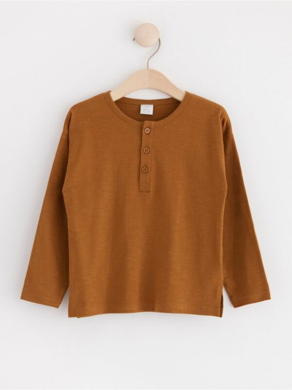 Long sleeve top with buttons - 8604826-2723