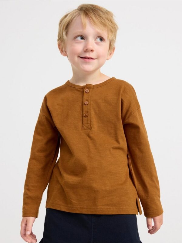 Long sleeve top with buttons - 8604826-2723