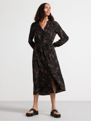 Long sleeve patterned dress - 8606995-80