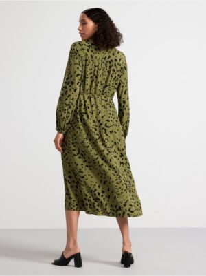 Long sleeve patterned dress - 8606995-8598