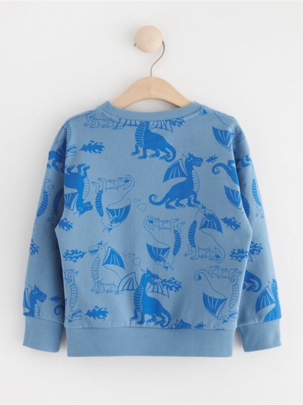 Sweatshirt brushed inside with dragons - 8611262-7243
