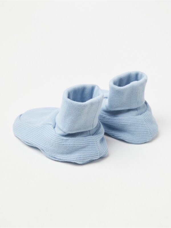 Ribbed baby footies - 8624595-7954