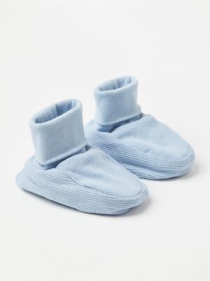 Ribbed baby footies - 8624595-7954