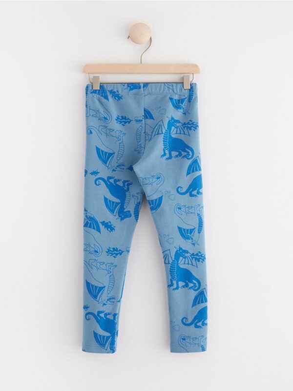 Leggings with dragons - 8629505-7243