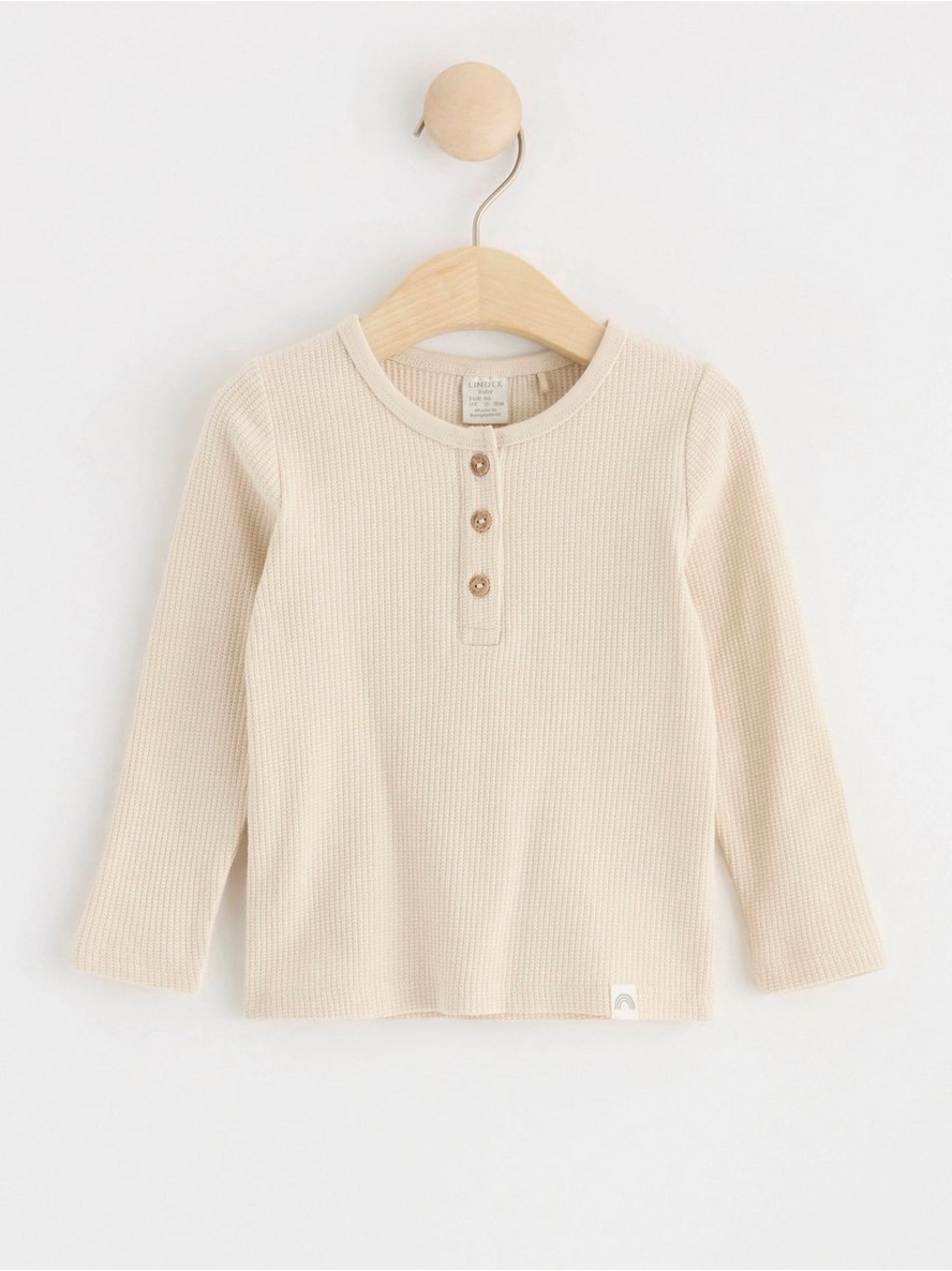 Majica – Waffled henley shirt
