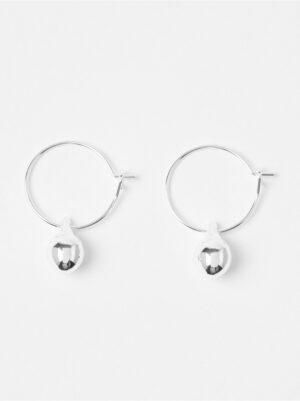 Hoop earrings with drop - 8635410-10