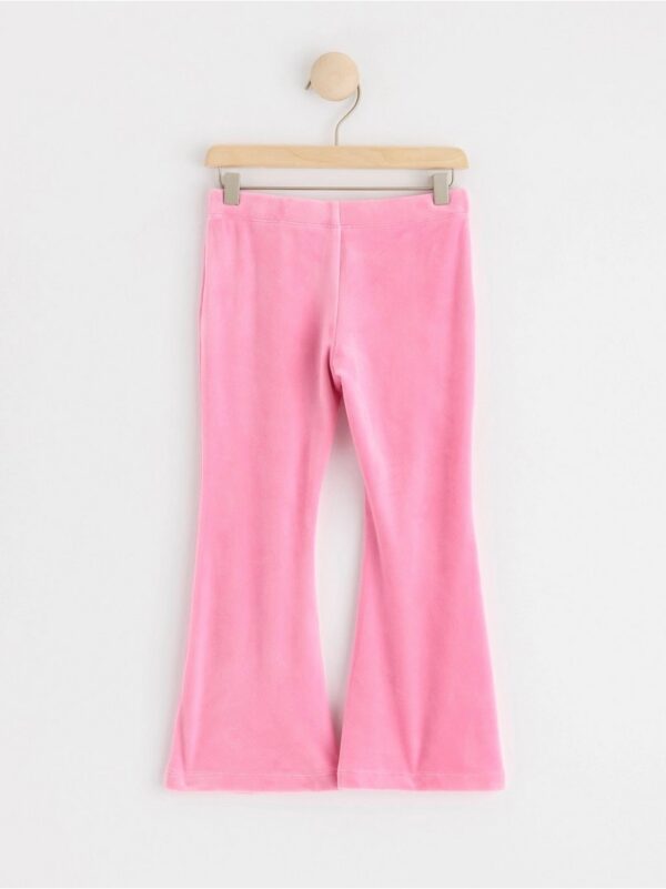 Flared velour trousers - 8636626-3644