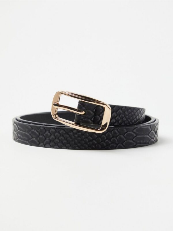 Belt with embossed croco pattern - 8653201-80