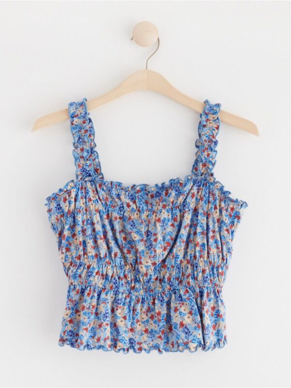 Tank top with flowers - 8663638-7713