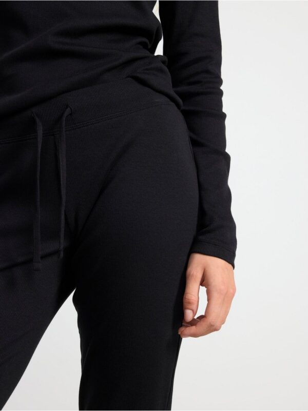Ribbed pyjama trousers - 8374787-80