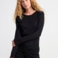 Ribbed long sleeve pyjama top - 8398144-80