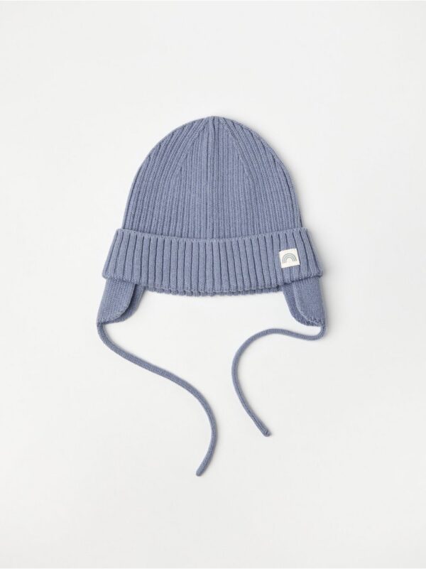 Hat in rib-knit cotton - 8598237-8419