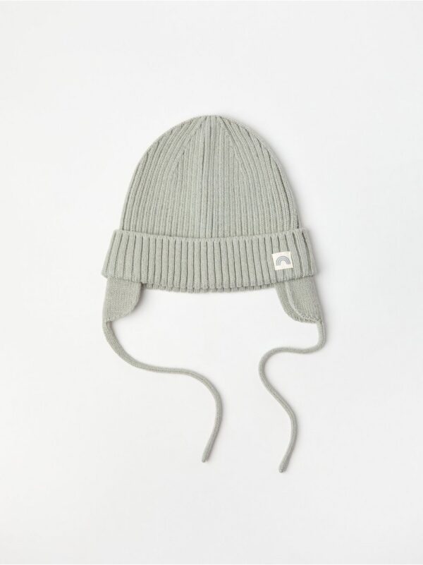 Hat in rib-knit cotton - 8598237-8878