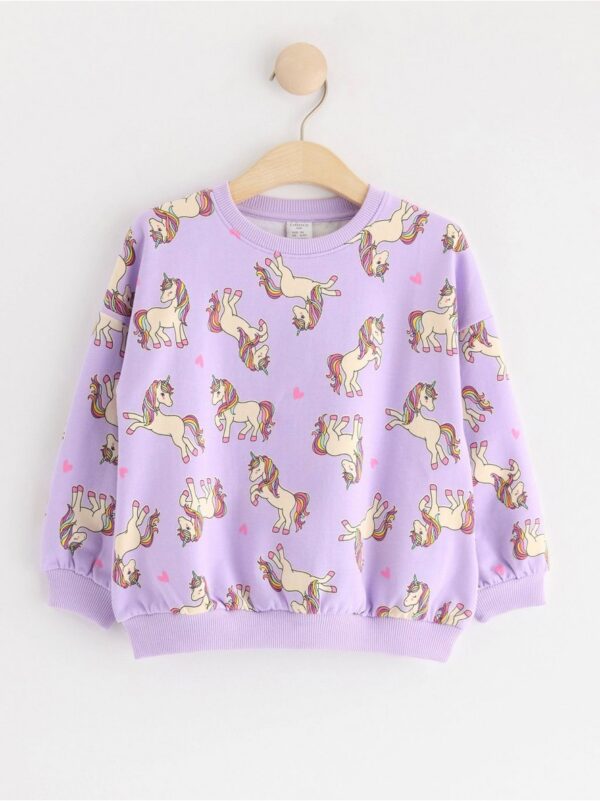 Sweatshirt with unicorns - 8600726-6965