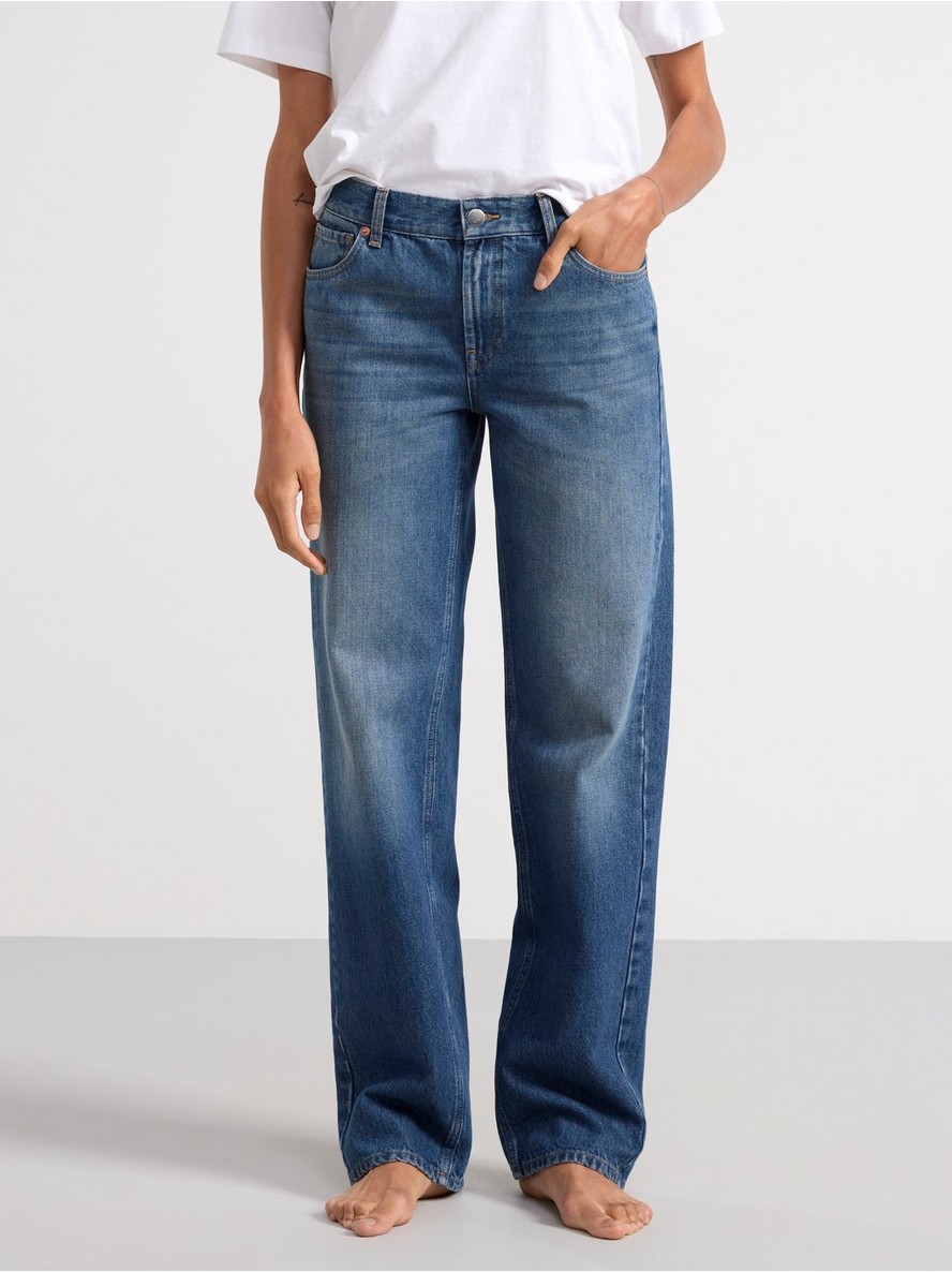 Pantalone – SIA Straight regular waist jeans with extra long legs