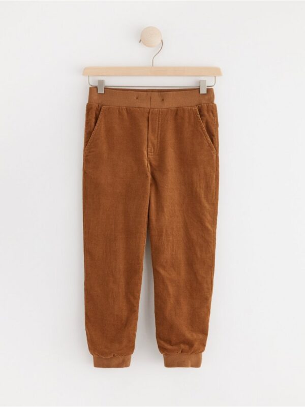 Lined corduroy trousers - 8604781-2723