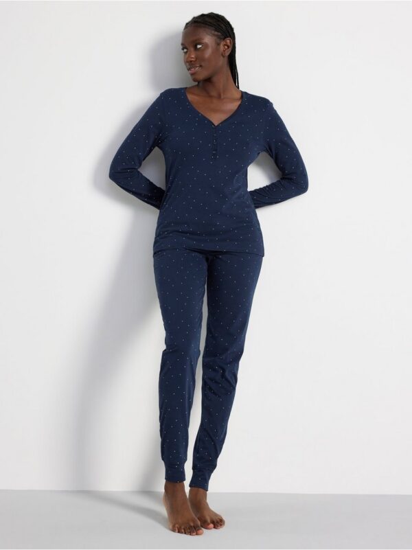 Pyjama trousers with dots - 8608409-2150
