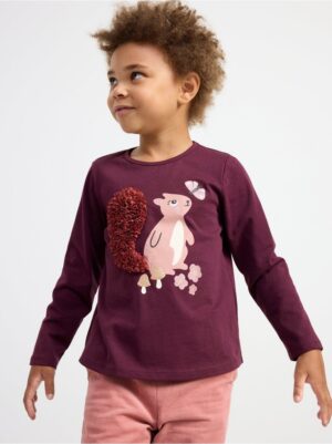 Long sleeve top with squirrel - 8612081-7268