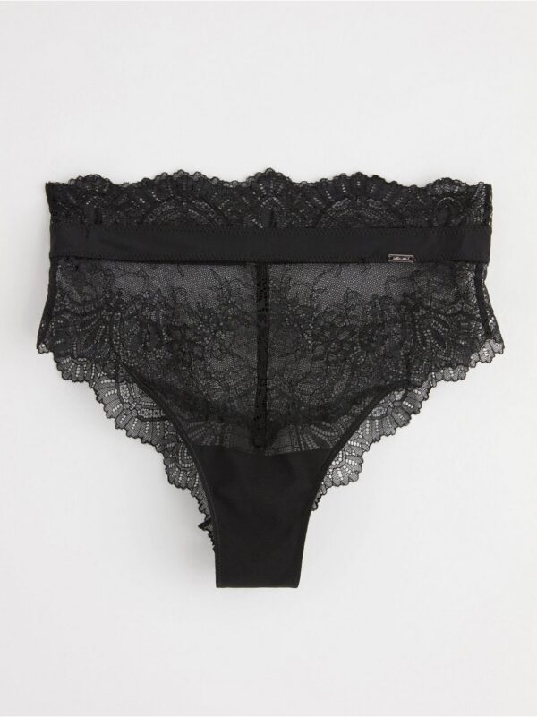 ella m – Brazilian briefs high waist with lace - 8614881-80