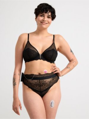 Brazilian briefs high waist with lace - 8614881-80