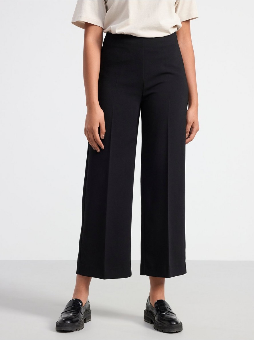 Pantalone – LYKKE Trousers with high waist cropped