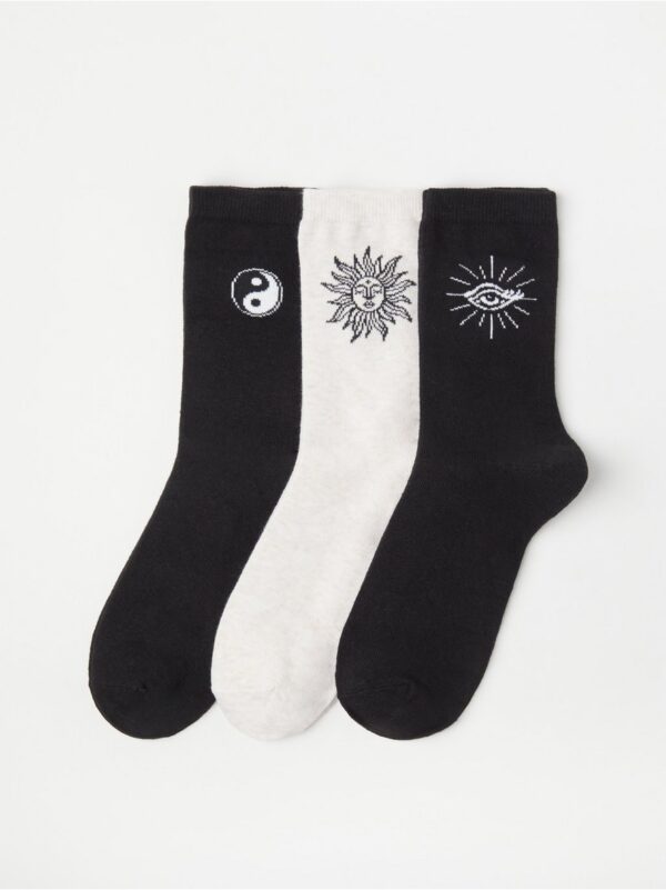 3-pack Socks with motif - 8622377-7197