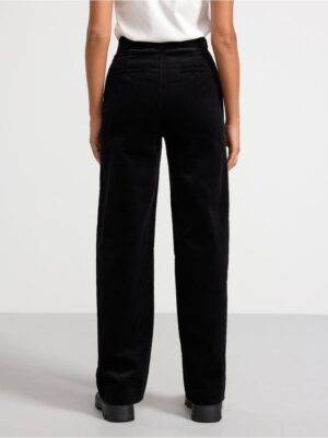 Trousers in corduroy with wide legs - 8622966-80