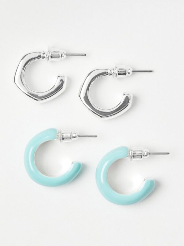 2-pack hoop earrings - 8629555-7460
