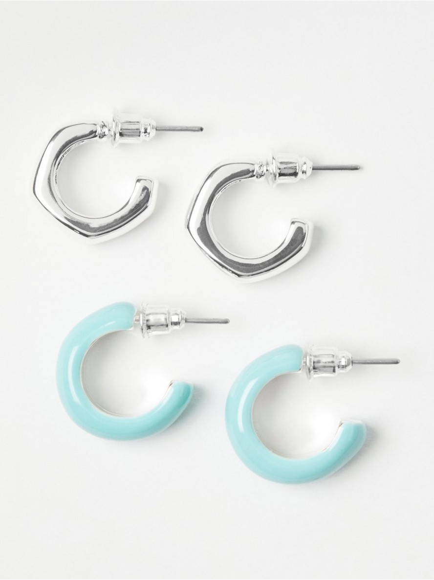 Mindjuse – 2-pack hoop earrings