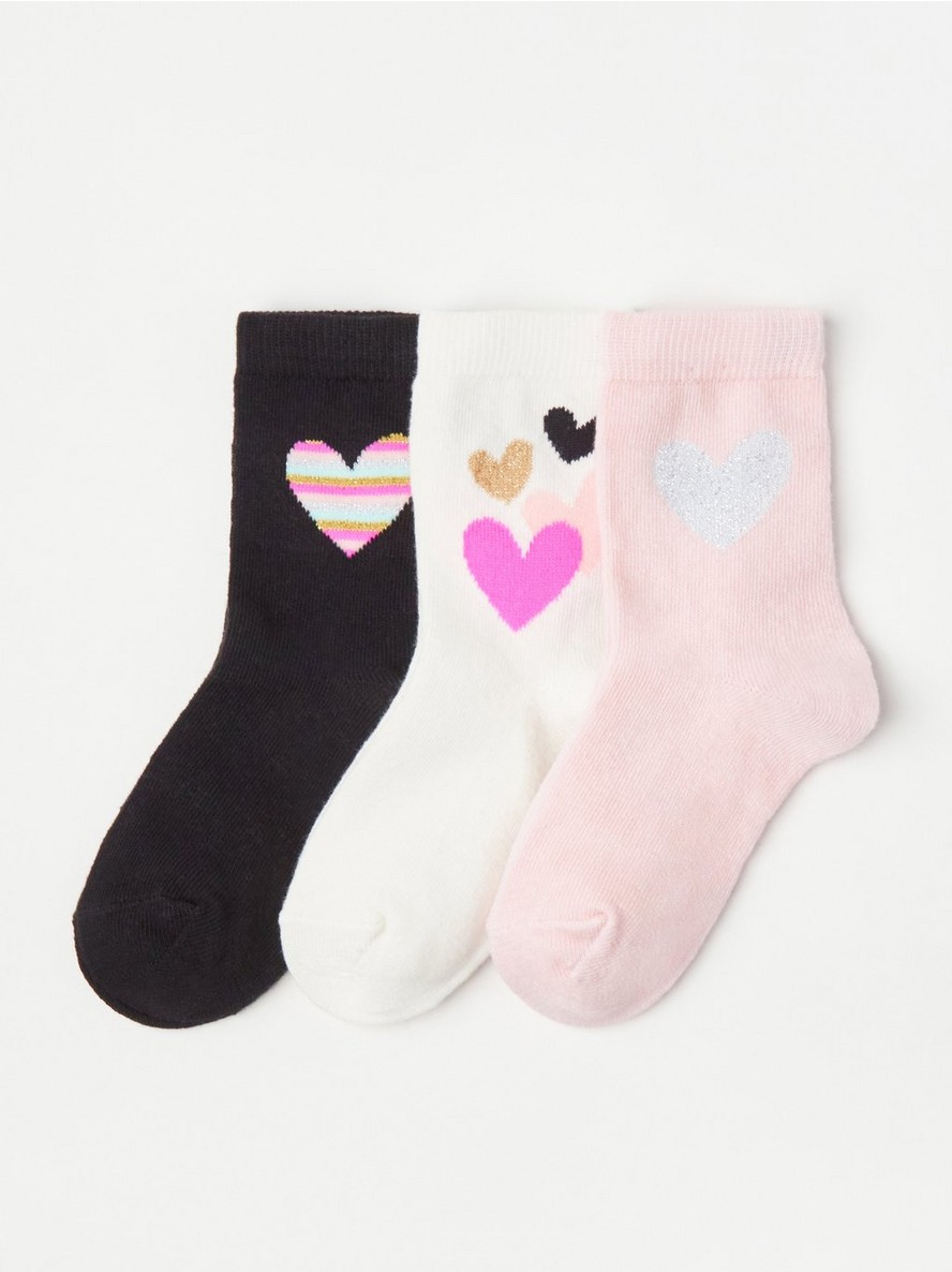 Carape – 3-pack Socks with heart