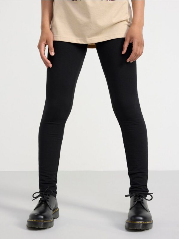 Leggings with brushed inside - 8643176-80