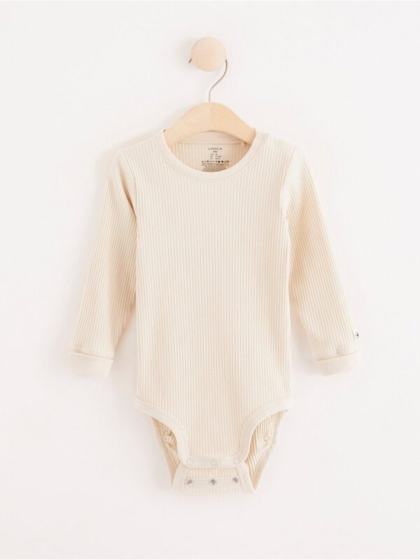 Ribbed bodysuit with long sleeves - 8196378-1230
