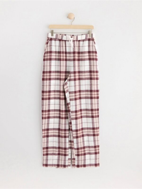 Pyjama trousers in flannel - 8585399-6588
