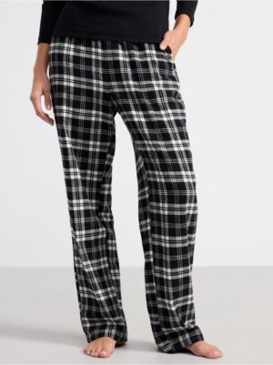 Pyjama trousers in flannel - 8585399-80