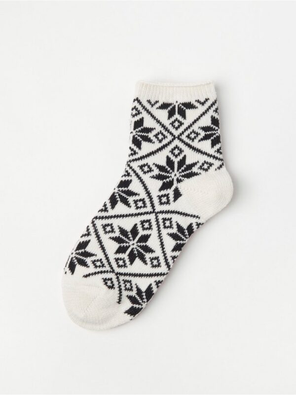 Rag socks with pattern - 8598546-325
