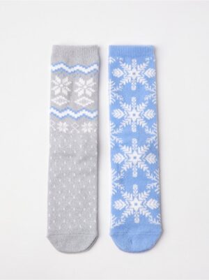 2-pack knitted socks - 8598550-2499