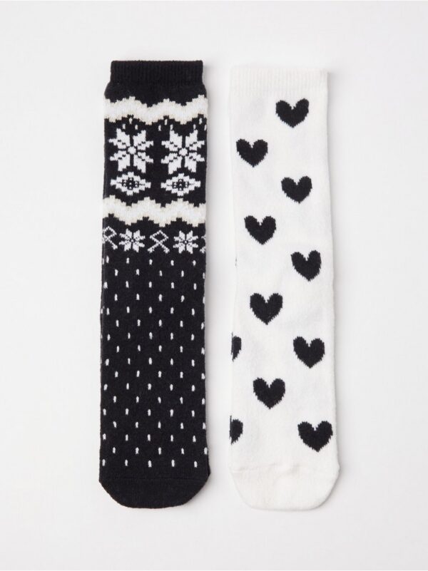 2-pack knitted socks - 8598550-80