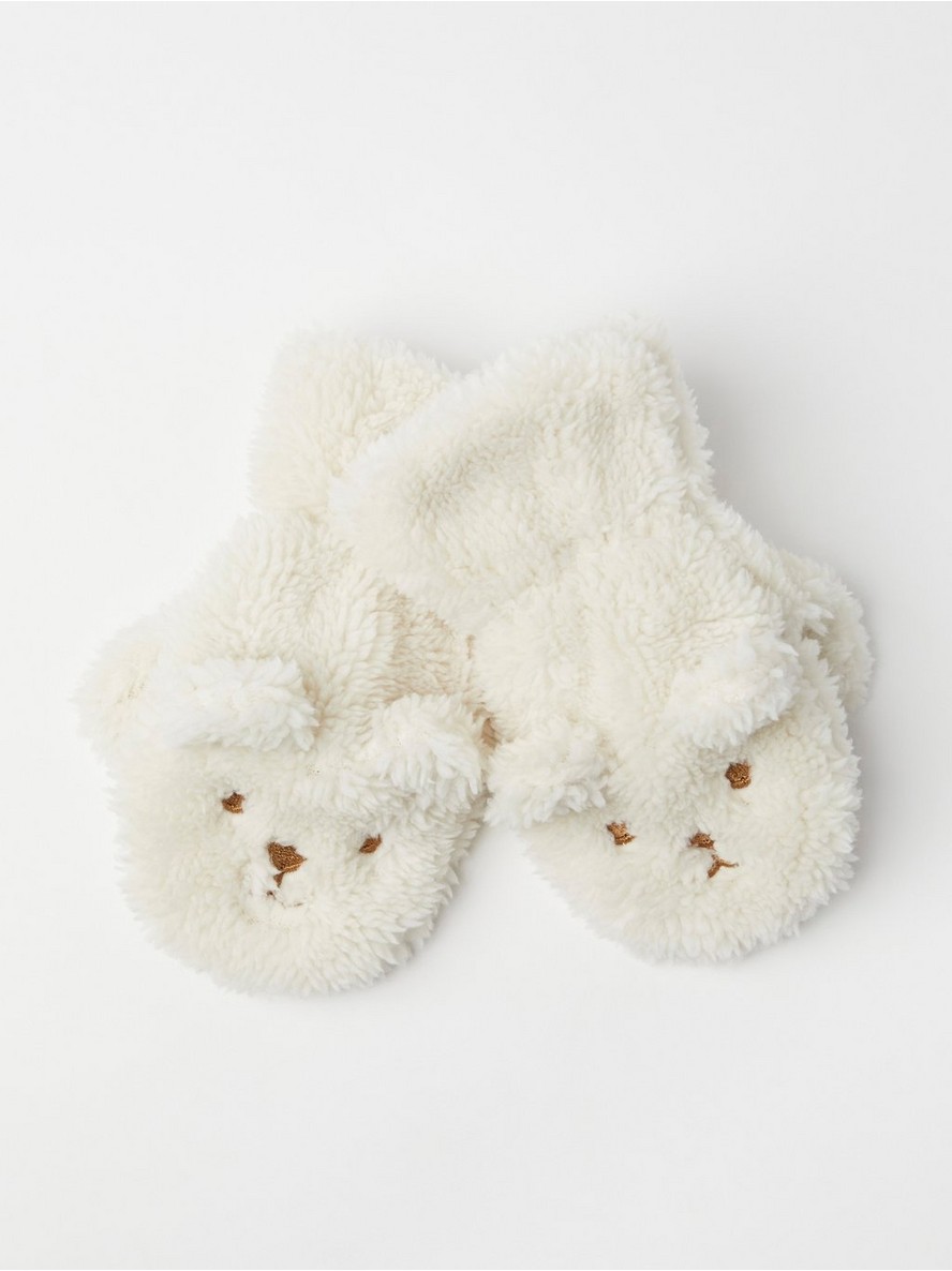 Rukavice – Mittens with ears in pile