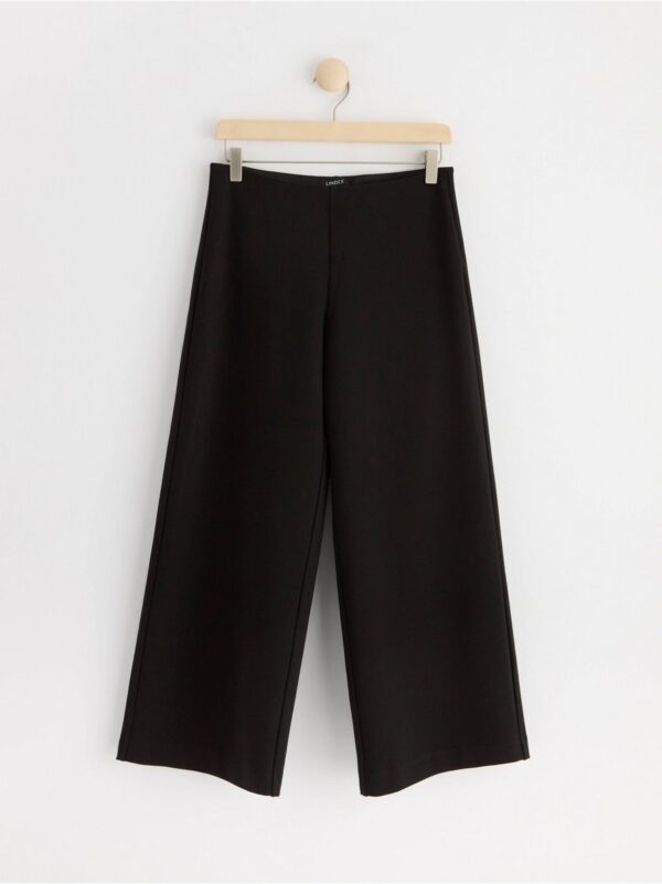 Cropped wide leg punto trousers - 8608195-80