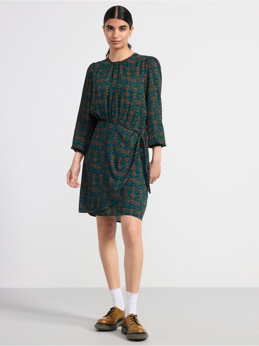 Haljina – Long sleeve dress with pattern