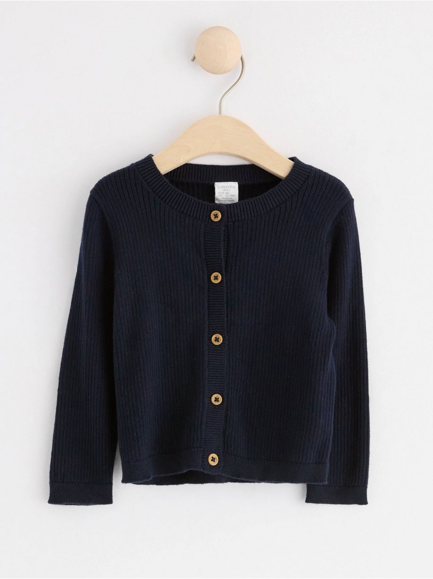 Dzemper – Ribbed knitted cardigan