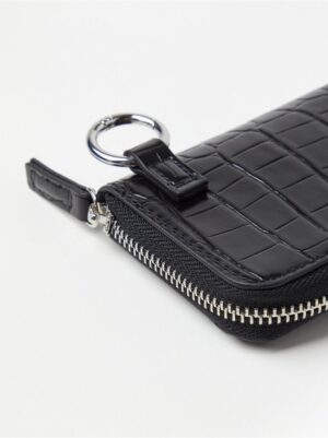 Wallet with crocodile pattern - 8630941-80
