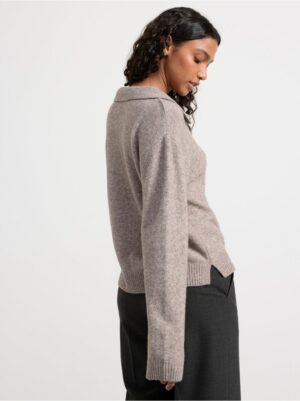 Knitted jumper with collar - 8635544-245