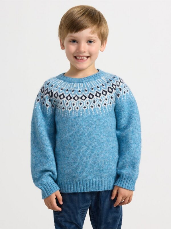 Knitted fair Isle jumper - 8643584-7243